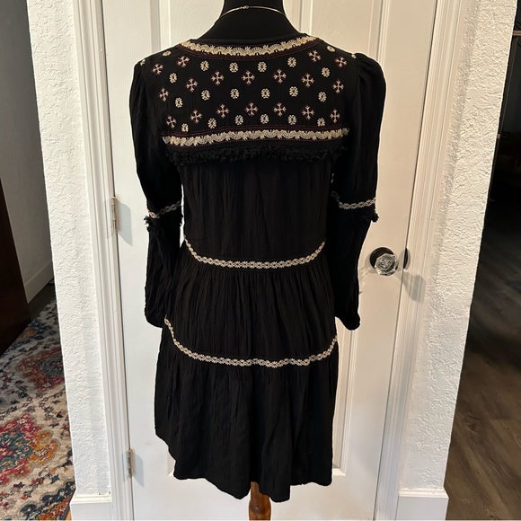American Eagle Black Embroidered Dress | Size S - Picture 5 of 10
